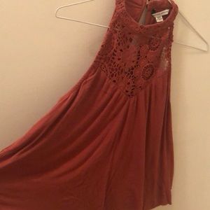 Never worn out high neck crochet tank top